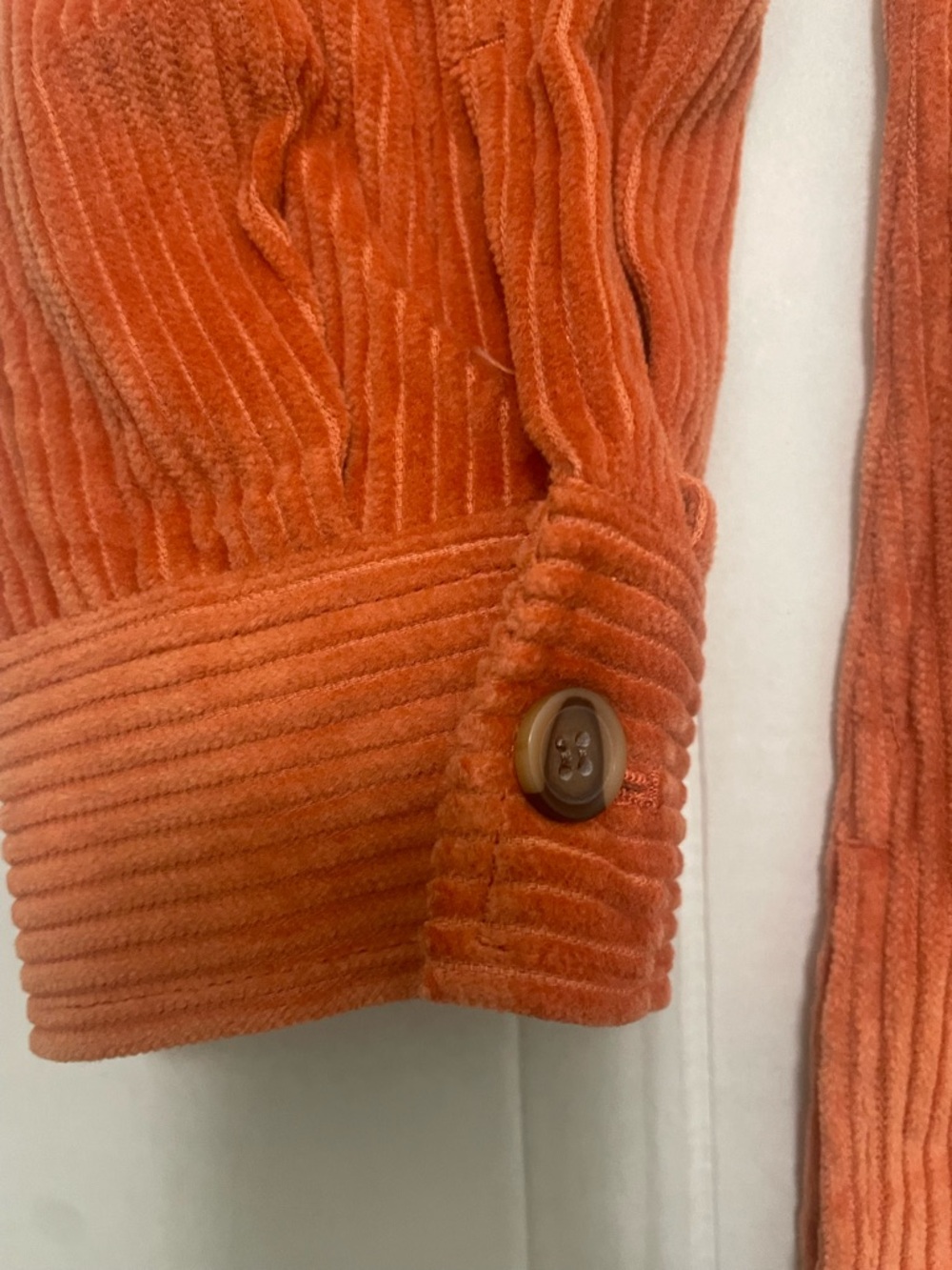 Appleseed's Orange Corduroy Button Jacket NWT sz PXL - Picture 6 of 12